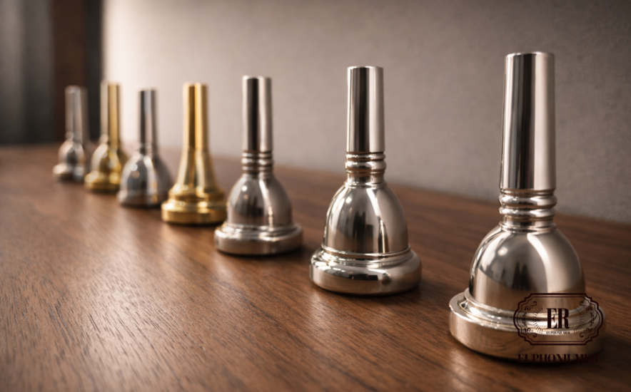 ユーフォニアムのマウスピースサイズ表